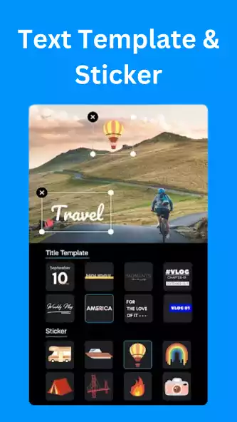 Text Template and Stickers